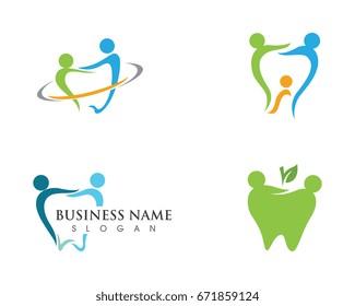 Dental logo Template vector illustration icon design