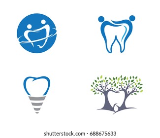 Dental logo Template vector illustration icon design