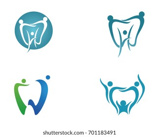Dental logo Template vector illustration icon design