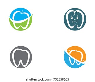 Logo dental Diseño de iconos de ilustraciones vectoriales de plantillas