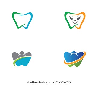 Logo dental Diseño de iconos de ilustraciones vectoriales de plantillas