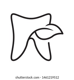 Dental logo template vector tooth icon design