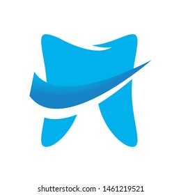 Dental logo template vector tooth icon design