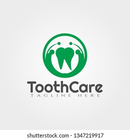 Dental logo, Tooth care vector logo design,human dental icon