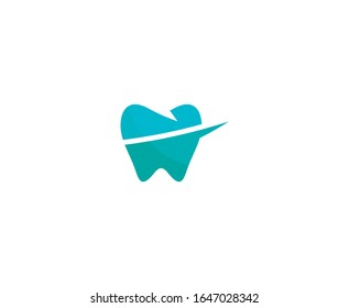 Dental logo tooth dentist vector 