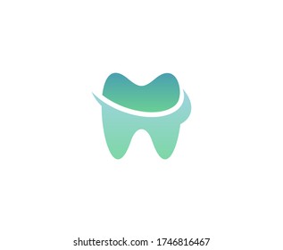 Dental logo tooth dentist vector icon 