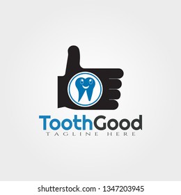 Dental logo, Tooth good vector logo design,human dental icon
