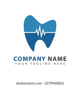Dental logo, tooth icon, vector illustration.
