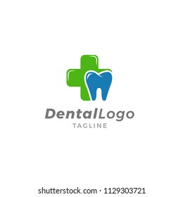Dental Logo Vector. Dental Clinic Creative Company Vector Logo. Creative Dentist Logo.