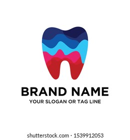 Dental logo vector colorful art