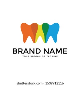 Dental logo vector colorful art