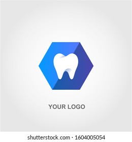 dental logo vector colorful template design
