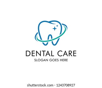 Dental Logo Vector Design Template. DentalCare.