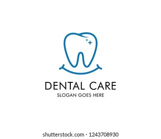 Dental Logo Vector Design Template. DentalCare.