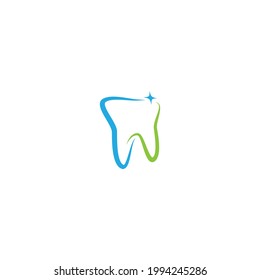 Dental logo vector flat design