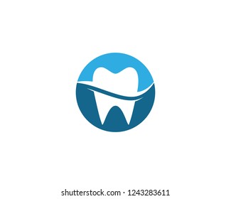 Dental logo vector icon illustration