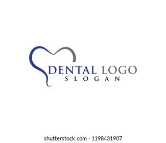 Dental logo vector icon template