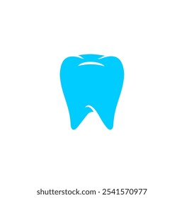 Vector de logotipo dental sobre fondo blanco 