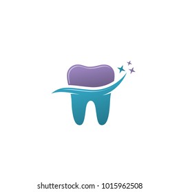 Dental logo vector template.Creative tooth care medical icon design