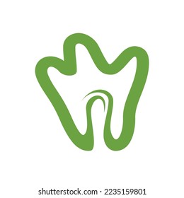 plantilla de icono del logotipo de la hoja de cálculo dental