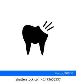 Dental Medical Icon Vector Simple Hospitality