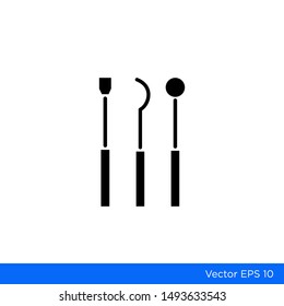 Dental Medical Icon Vector Simple Hospitality
