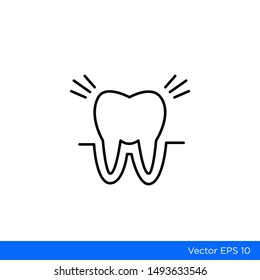 Dental Medical Icon Vector Simple Hospitality