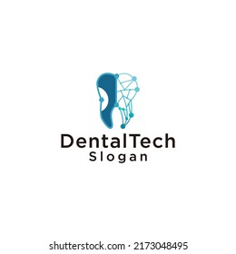 Dental medical logo design icon template