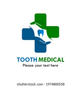 Dental medical logo template illustration