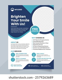 Dental and Medical Related Flyer Design Template