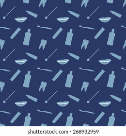 Dental Medical Seamless Pattern Background