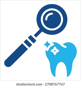 Dental Mirror Icon Element For Design