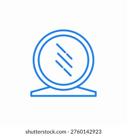 dental mirror icon sign vector