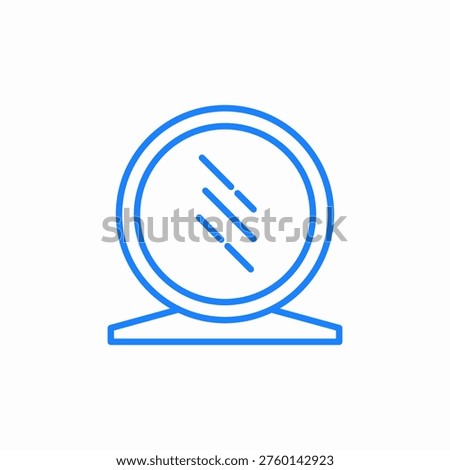 dental mirror icon sign vector