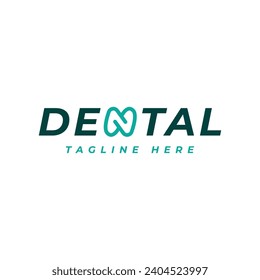 Dental Modern Minimal Simple diseño de marca de palabra diseño tipografía de logotipo