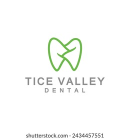 Dental and Montain Landscape Logo