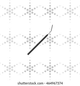 Dental mouth mirror illustration. Dentist equipment.
