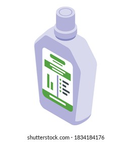 Dental mouthwash icon. Isometric of dental mouthwash vector icon for web design isolated on white background
