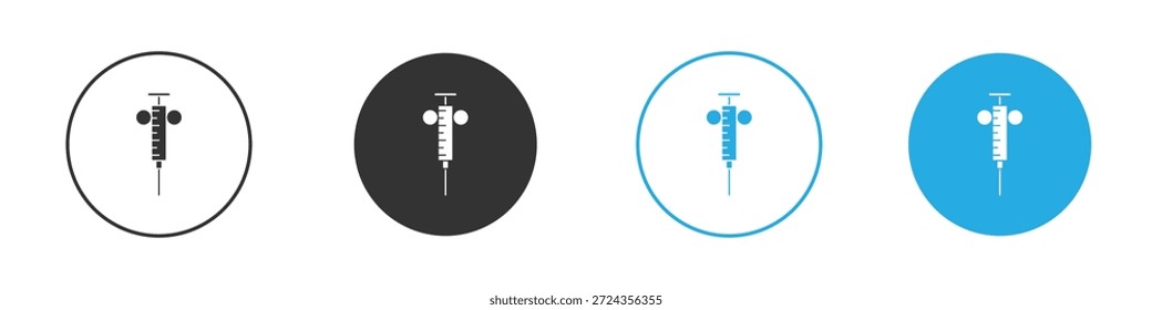 Elemento de design de ícones de agulha dentária. ilustração vetorial sobre fundo branco.