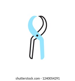dental nipper icon vector with modern style. dental icon