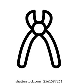 Dental Nipper Icon Vector Symbol Design Illustration