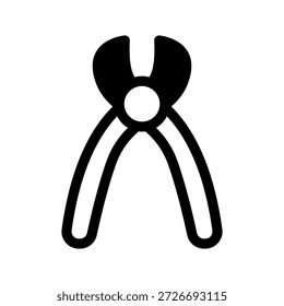 Ilustración de diseño de símbolo de Vector de icono de nipper dental