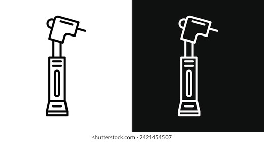 Dental Nozzle Drill Icon Set. Vector Illustration