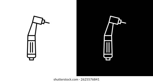 Dental nozzle drill icon vector for web and mobile app. Symbol isolated.