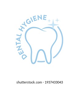 Dental Office Logo, Dental Health, Dental Cleaning, Teeth Icon, Tooth Icon, Mouth Hygiene, Dental Teeth Graphic, Vector Illustration Background	