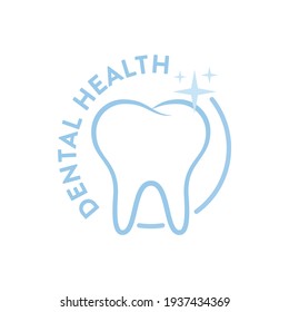 Dental Office Logo, Dental Health, Dental Cleaning, Teeth Icon, Tooth Icon, Mouth Hygiene, Dental Teeth Graphic, Vector Illustration Background	