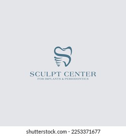 Dental orthodontic S C logo template