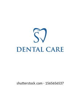 Dental orthodontic smile logo template