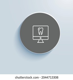 Dental Panoramic X-Ray icon vector design