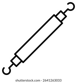 Dental pick icon simple flat icon vector symbol